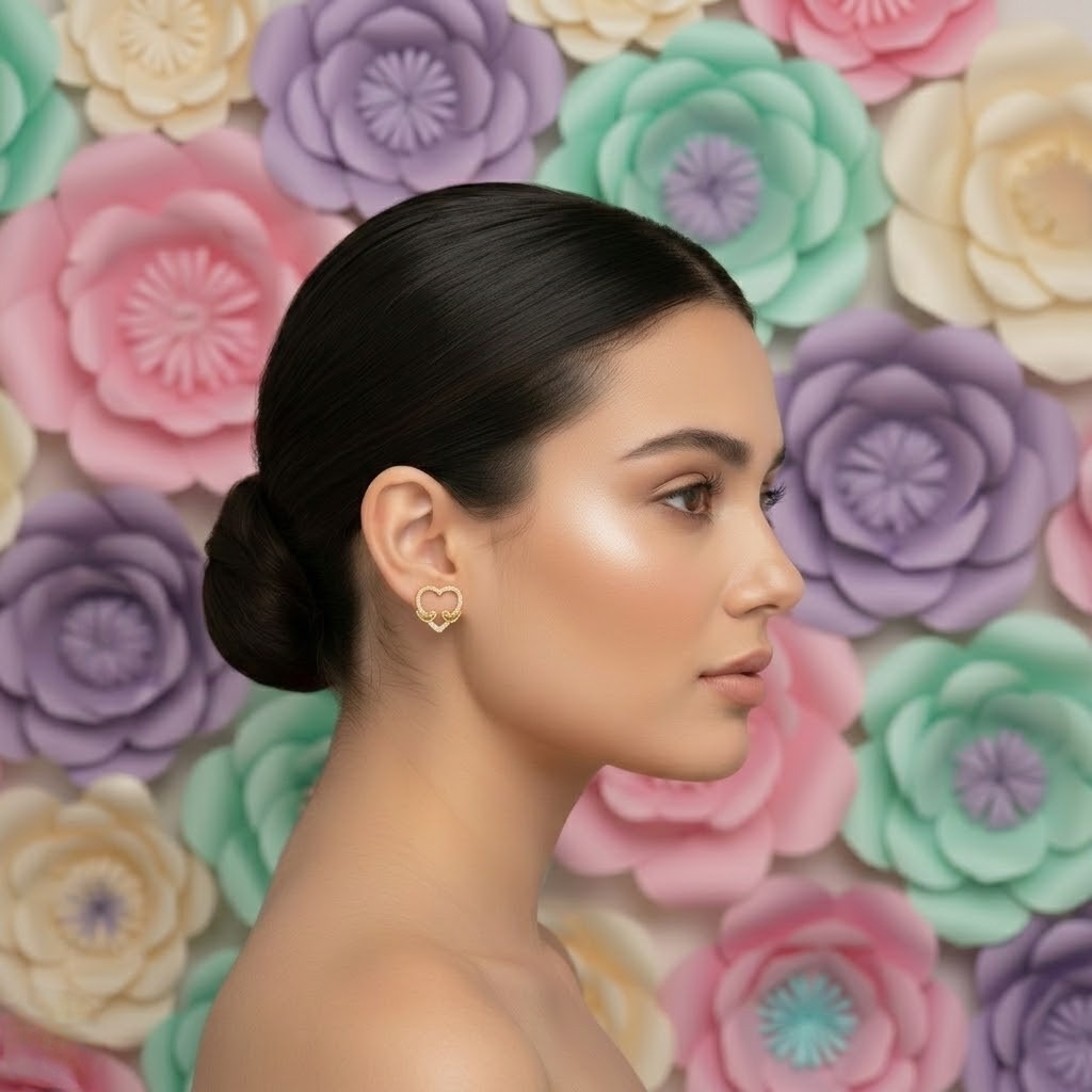 Royal Sun Disc Earring
