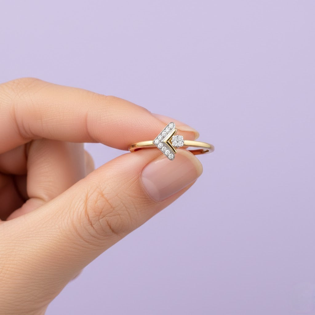 Golden Spark Edge Ring
