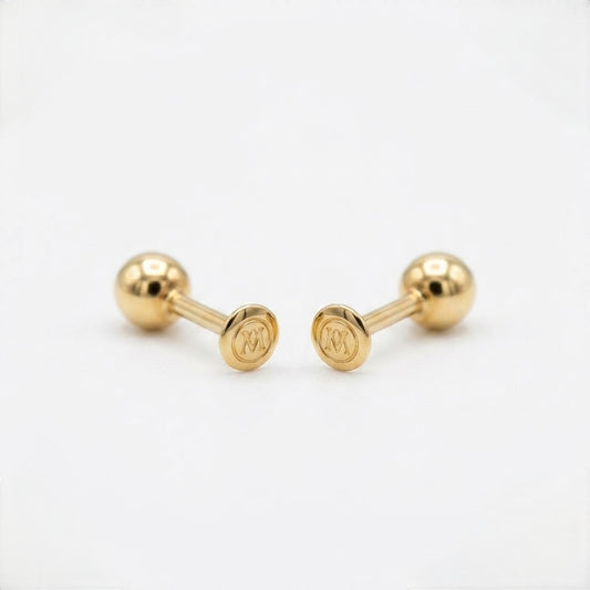 9K Gold Pearl Glow Second Stud Earrings