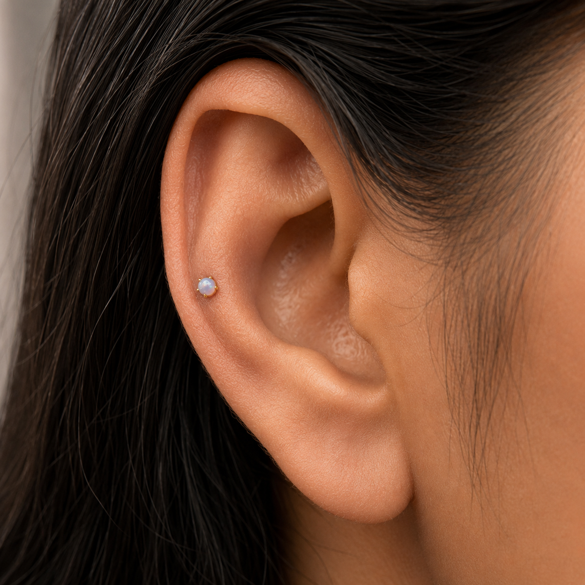 9K Gold Pearl Glow Second Stud Earrings