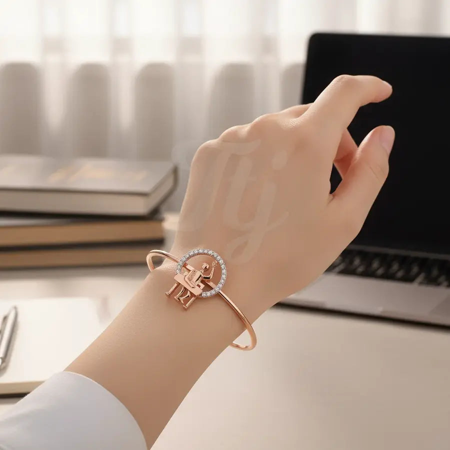 Reach for Stars Gold Bangle