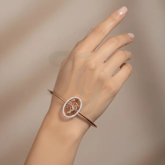 Nature's Planting Moment Gold Bangle