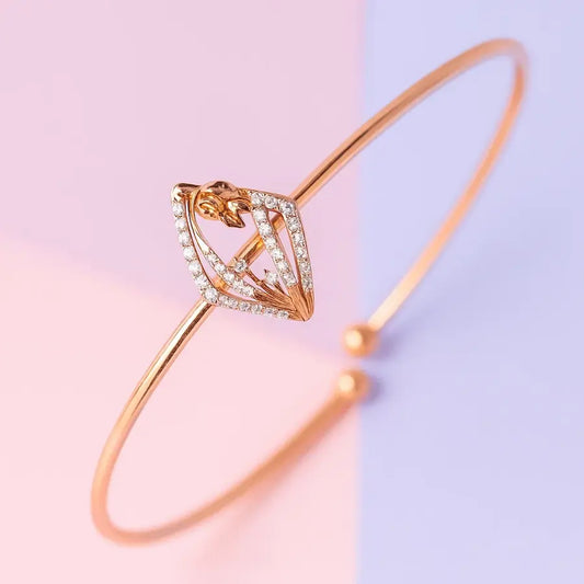 Diamond Blossom Dream Gold Bangle