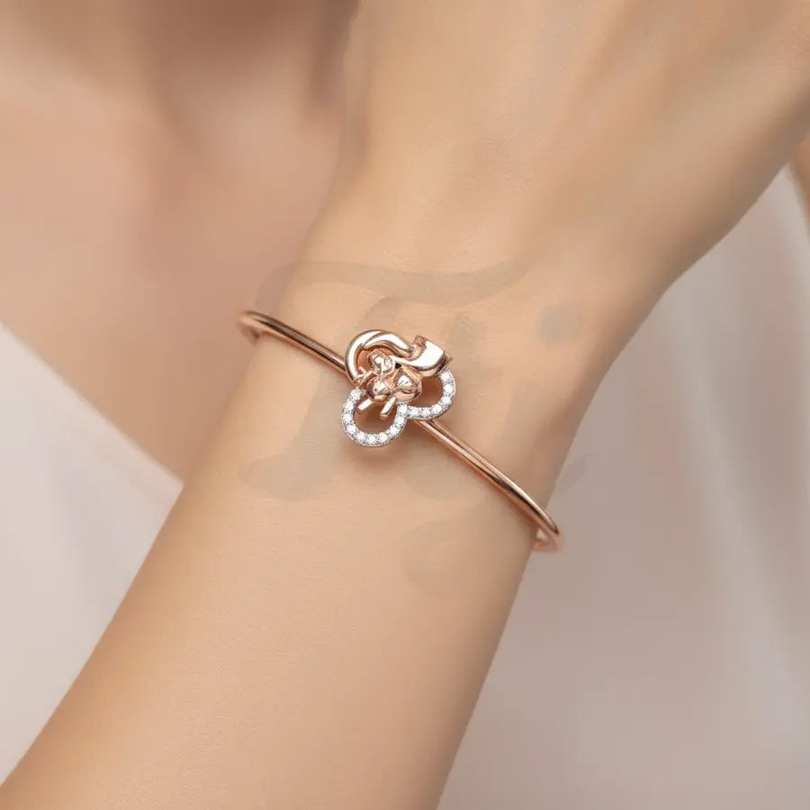 Precious Human Heart Gold Bangle