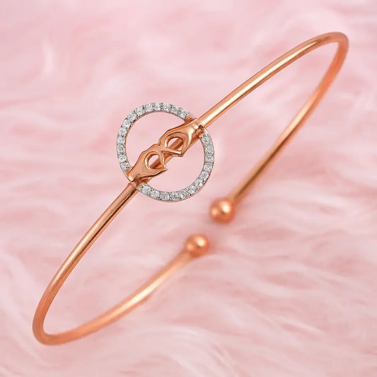 Heartfelt Hand Symbol Gold Bangle