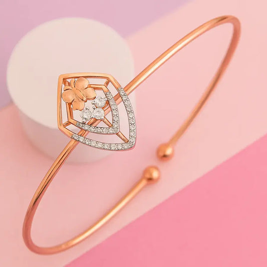 Shielded Butterfly Fantasy Gold Bangle