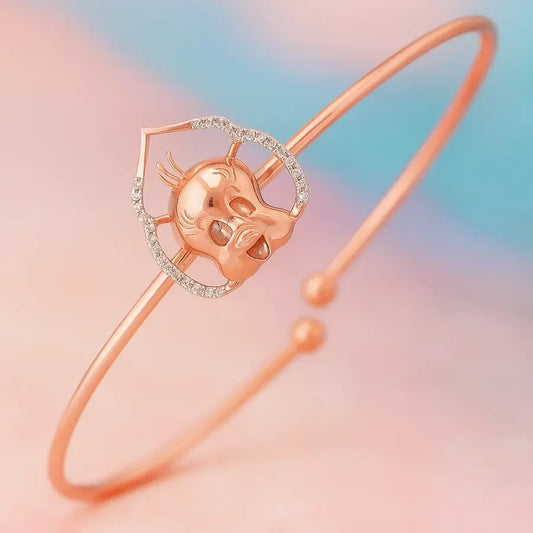 Classic Duck Charm Gold Bangle