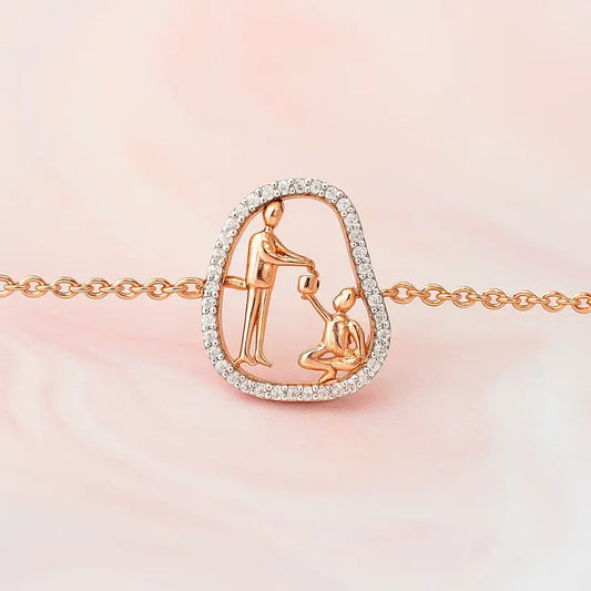 Lunch Share Gesture Gold Bracelet