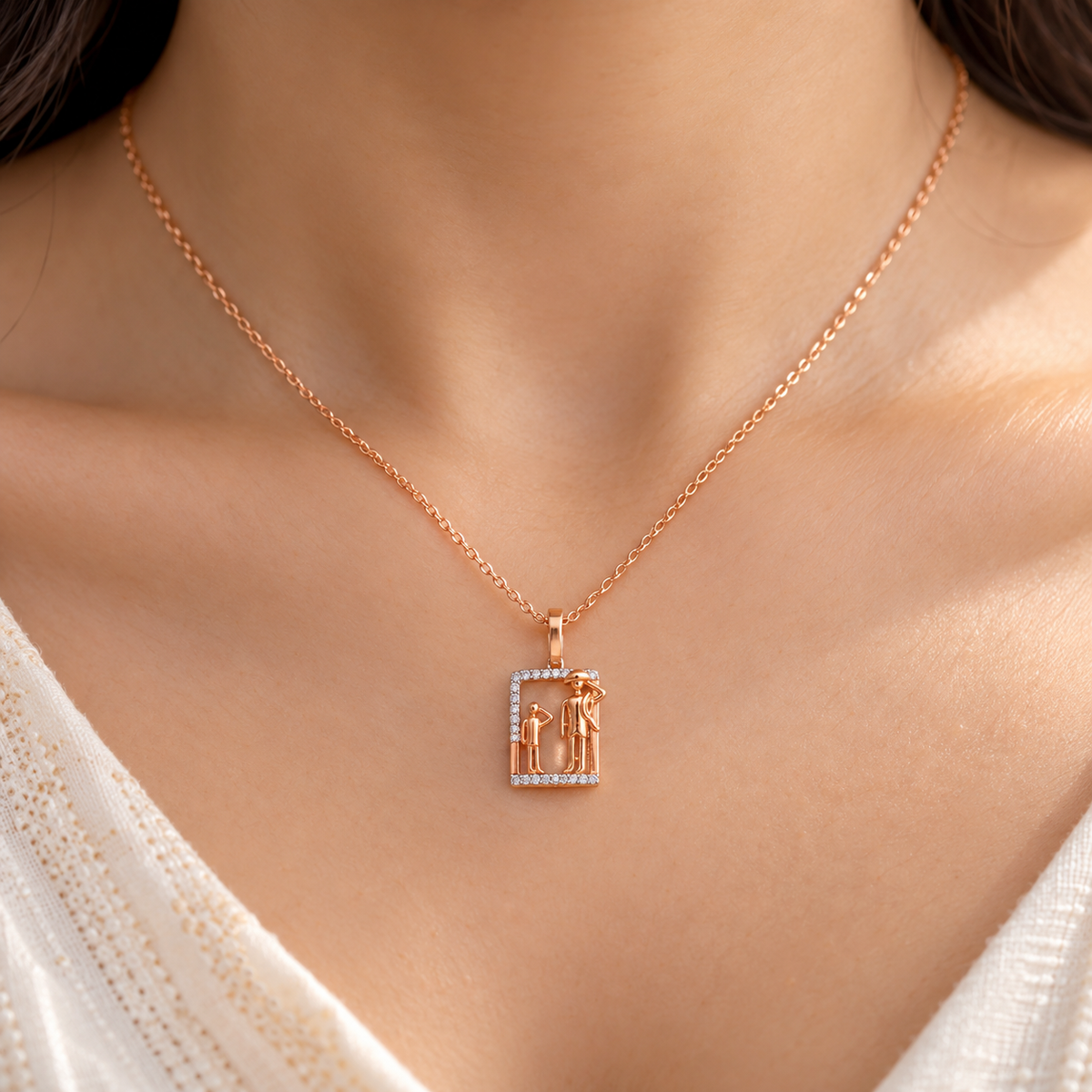 Proud Salute Moment Gold Chain and Pendant