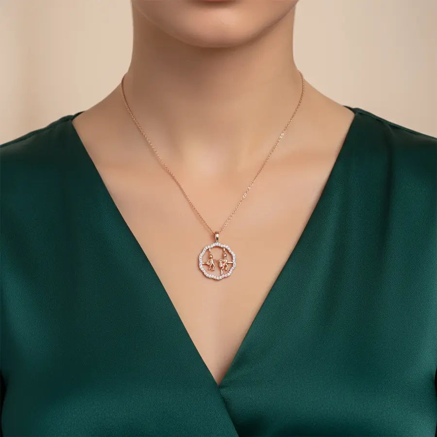 Cleanliness Gold Chain and Pendant
