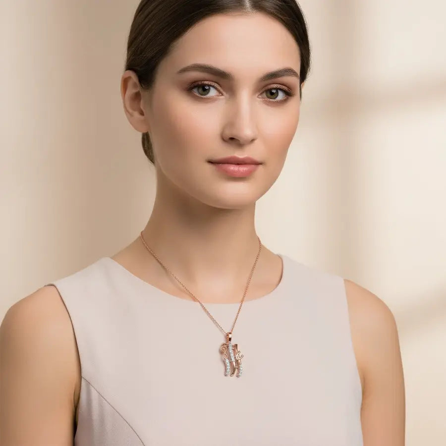 Music In Air Gold Chain and Pendant