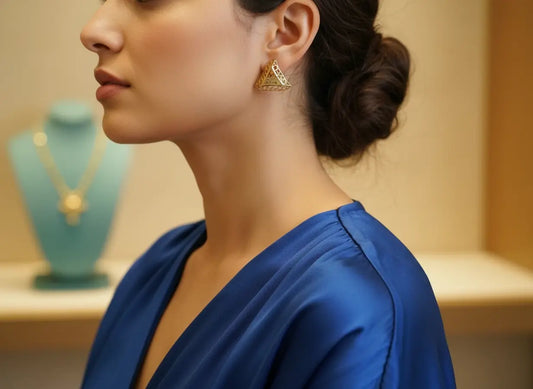 Golden Triangle Earrings