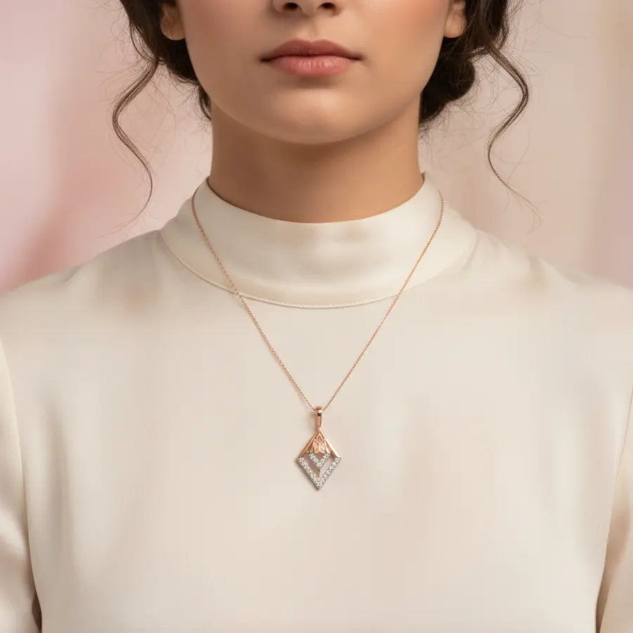 Center Butterfly Gold Pendant