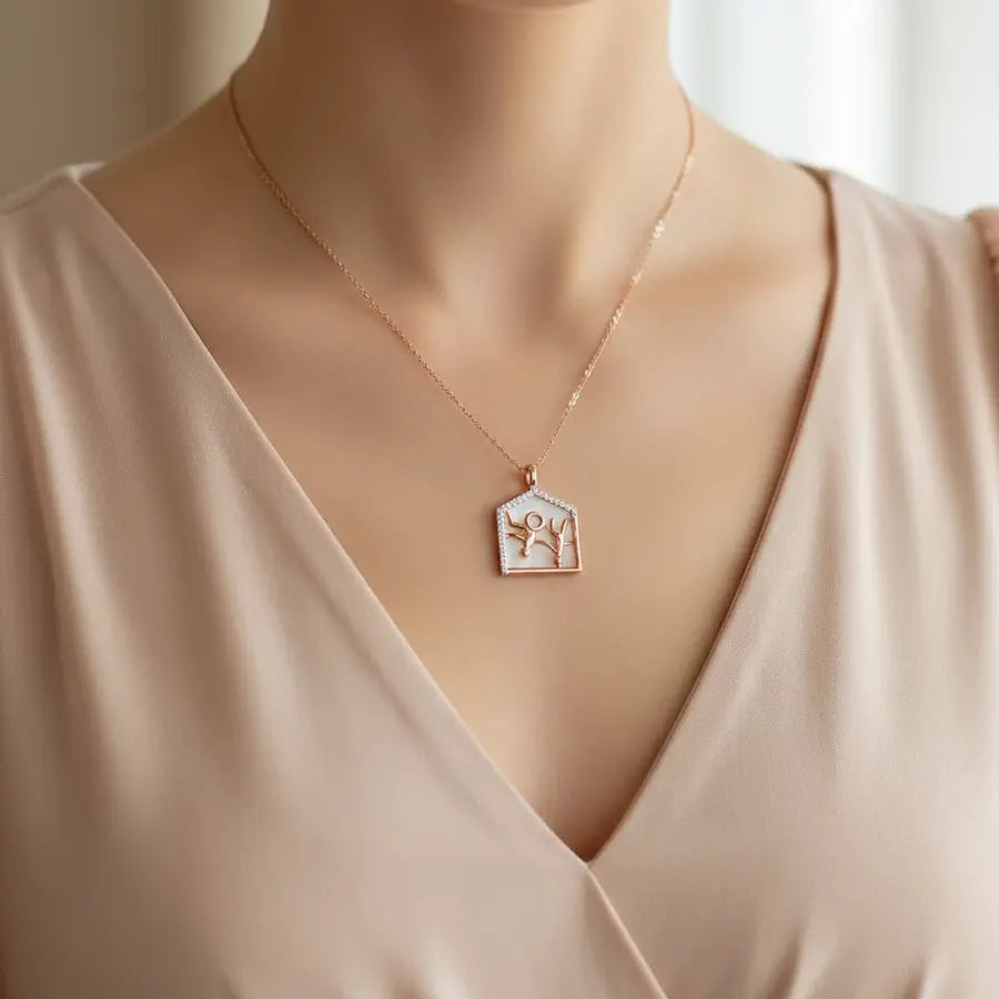 Wheelchair Support Gold Pendant