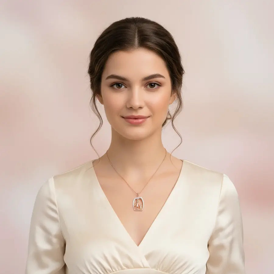 Together Parent Child Gold Pendant