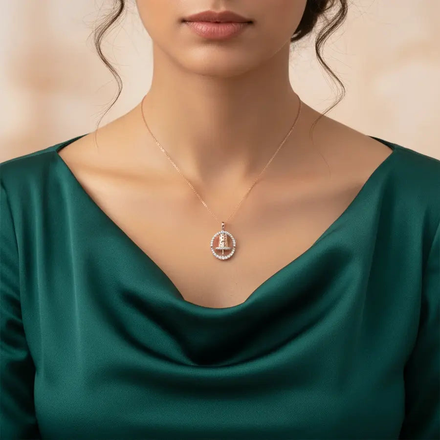 Boba Tea Gold Pendant