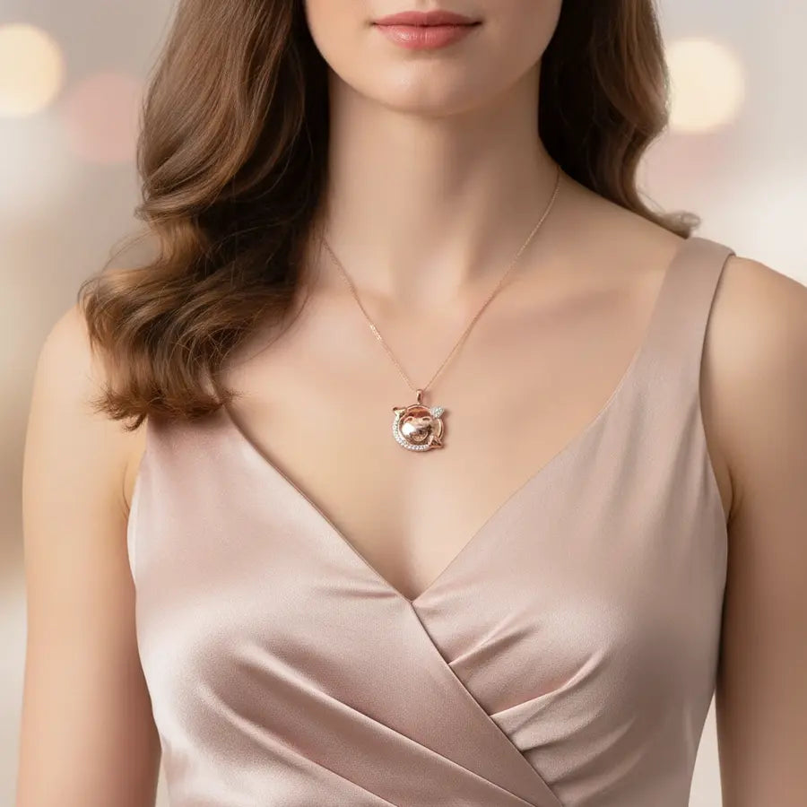 Heart Smiley Gold Pendant