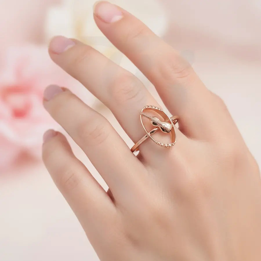 Guitar Gold Ring