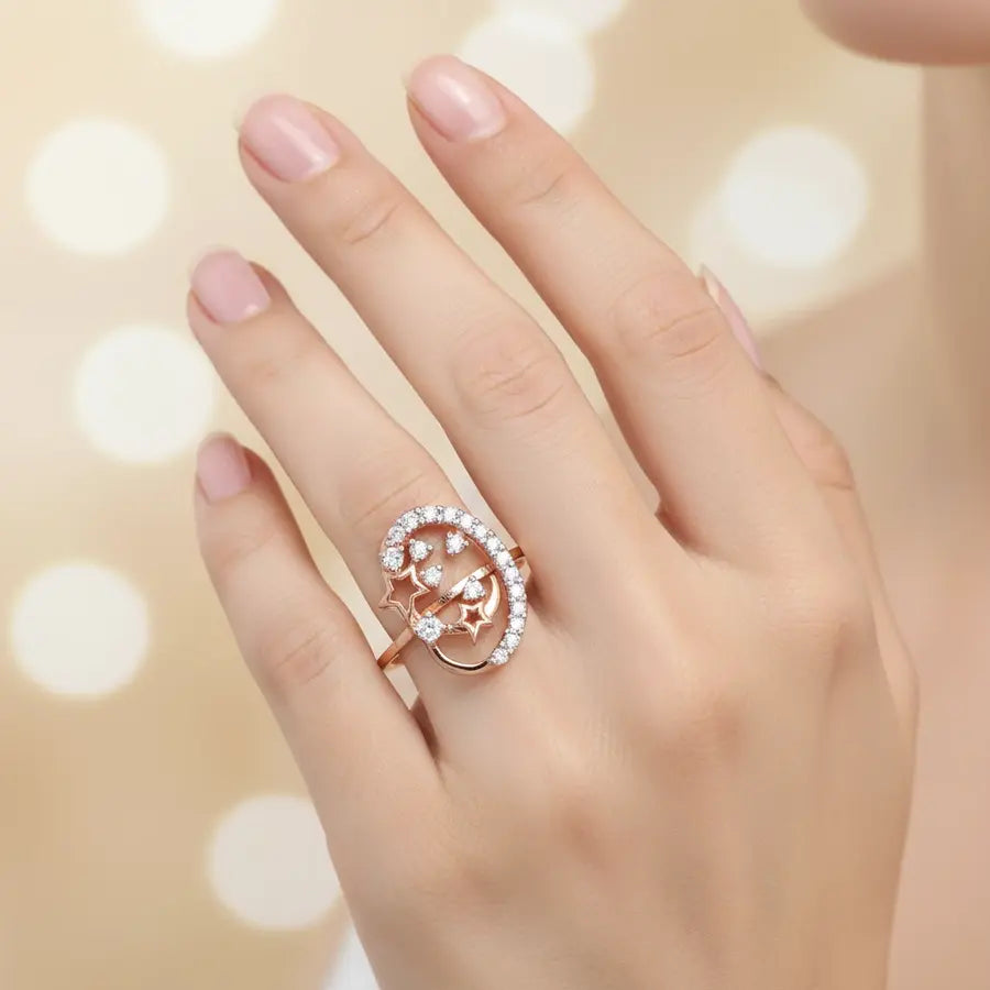 Star Shine Gold Ring