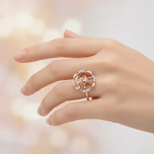 Bird Love Gold Ring