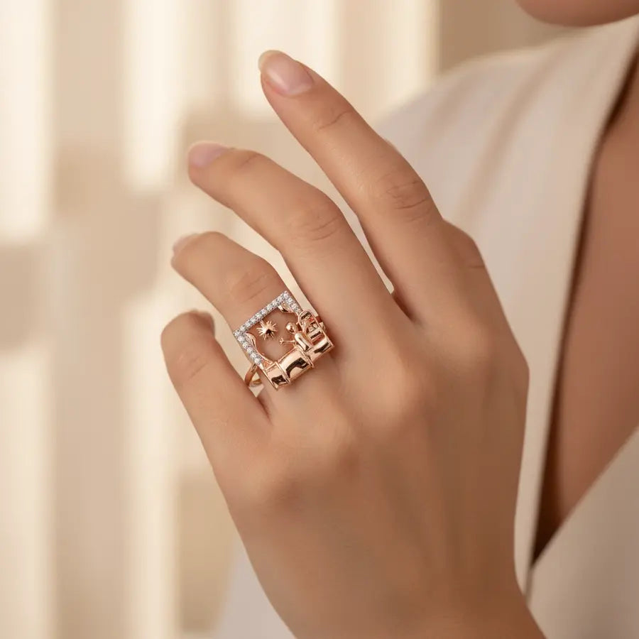 Wake Up Gold Ring
