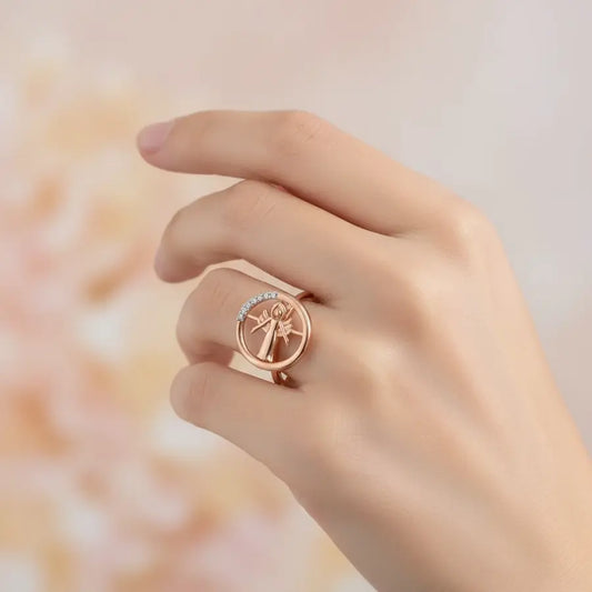 Angel Wings Gold Ring