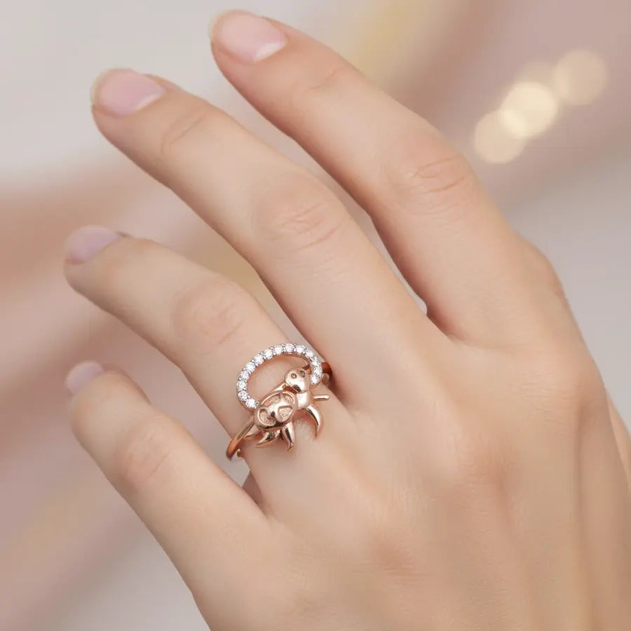 Turtle Gold Ring