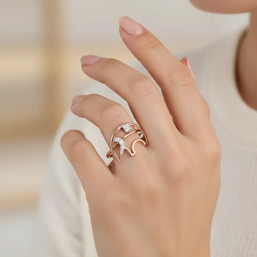 Elephant Gold Ring