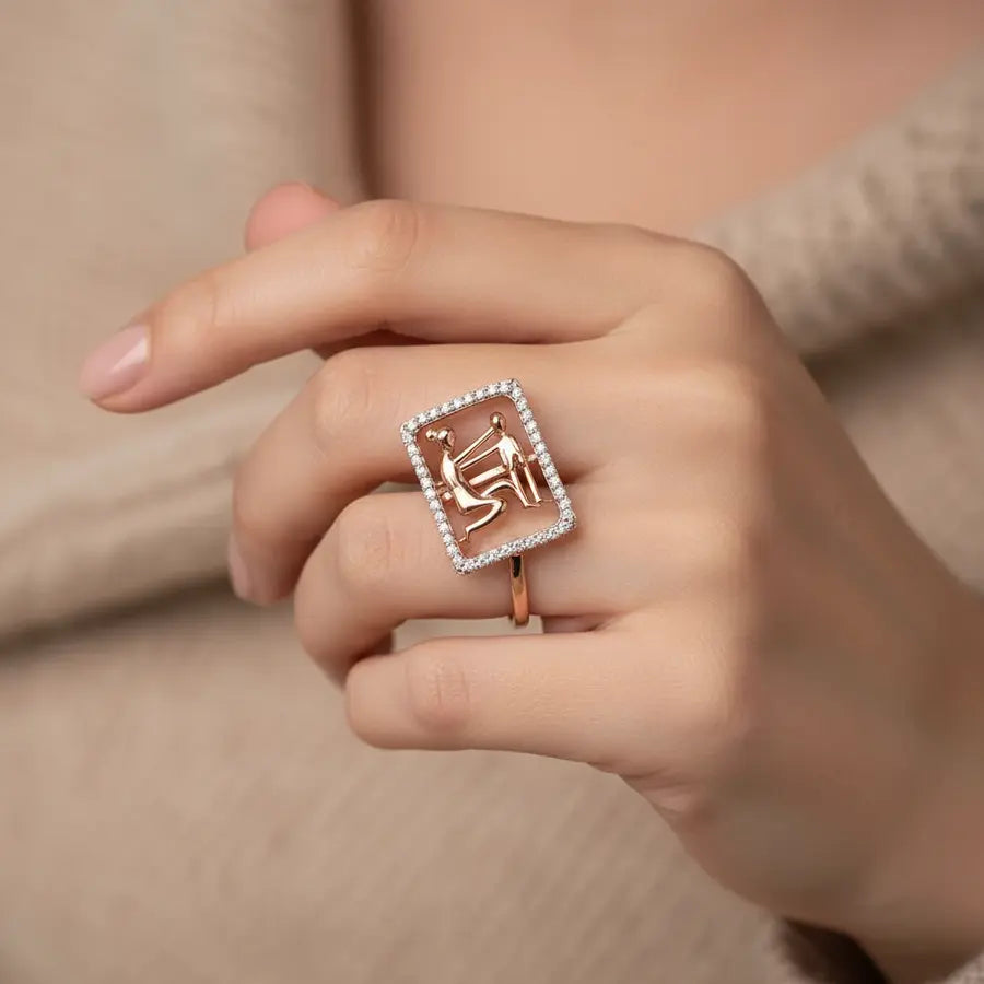 Mom Love Gold Ring