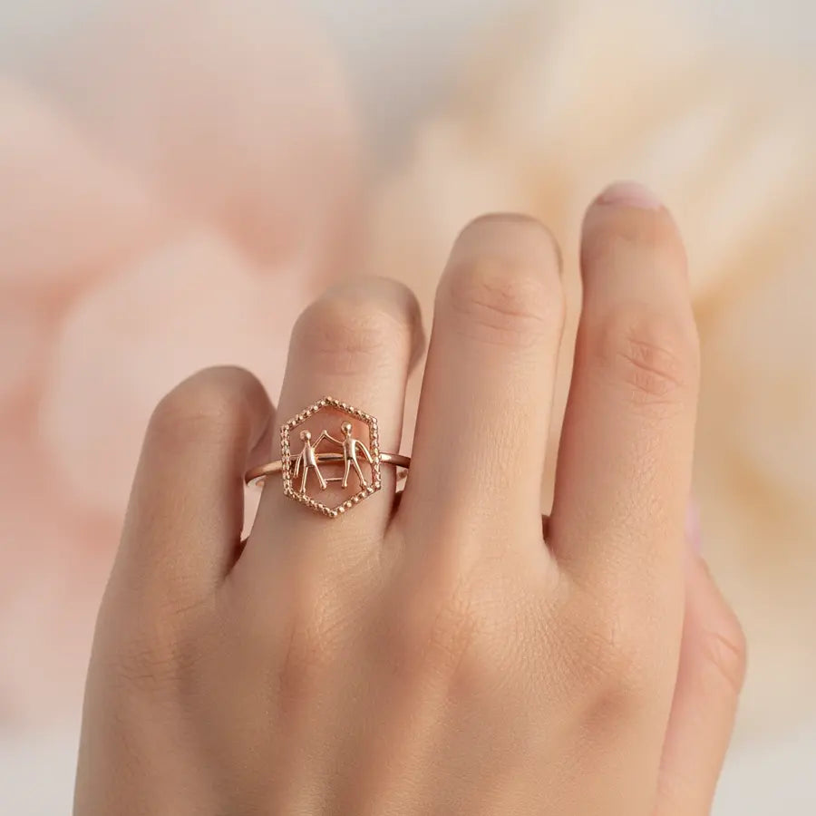 Hi-Fi Hands Gold Ring