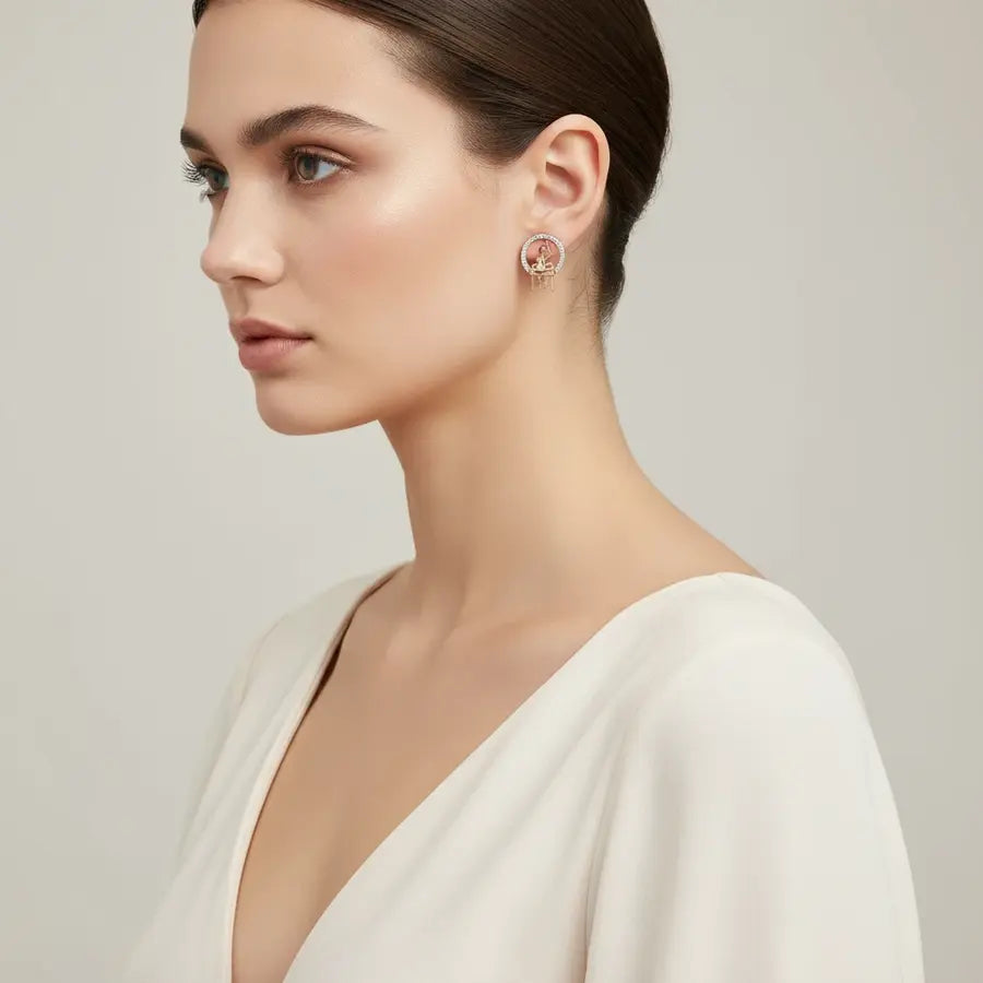 Curious Mind Gold Earrings