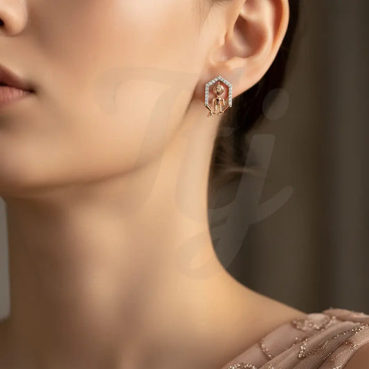 Sanitation Worker Gold Earrings