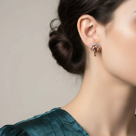Handfull Heart Gold Earrings