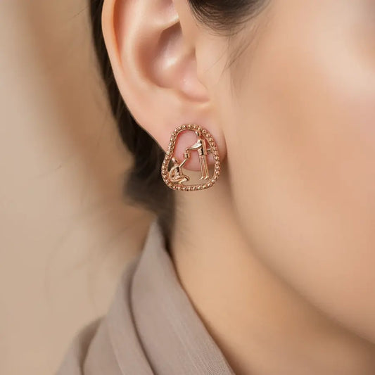 Food Donation Gold Earrings