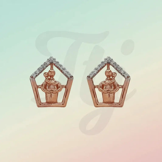 Dad Goals Gold Earrings