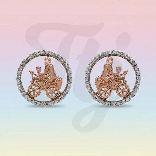 Dad Son Gold Earrings