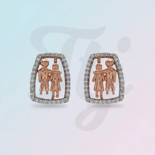 Couple Love Gold Earrings