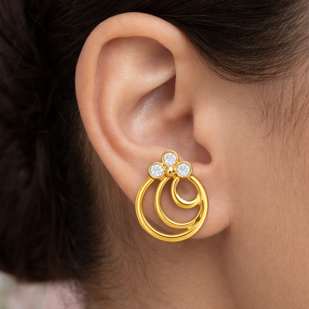 Swirl Stud Earrings