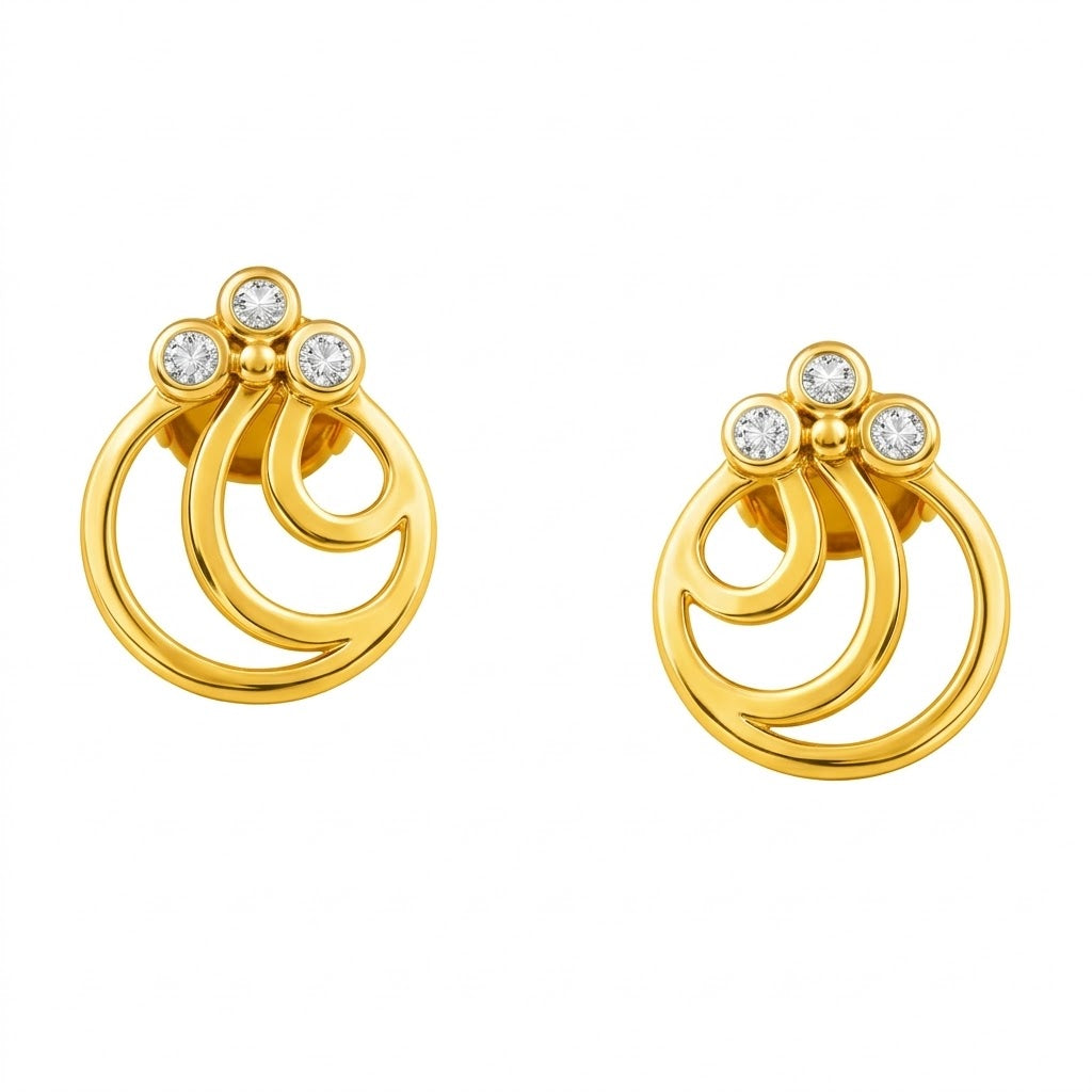 Swirl Stud Earrings