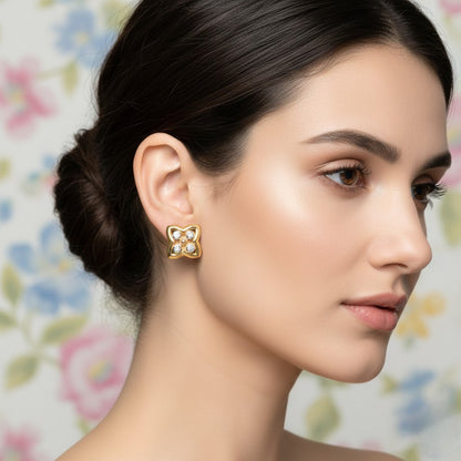 Aurora Knot Diamond Earrings