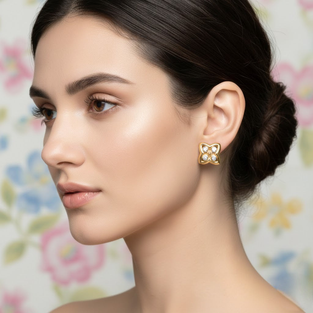 Aurora Knot Diamond Earrings
