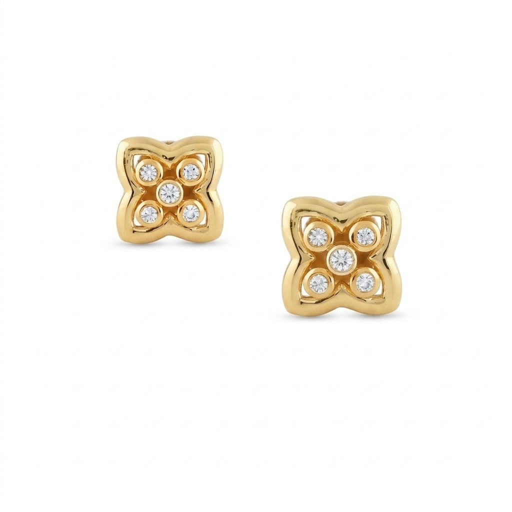 Aurora Knot Diamond Earrings