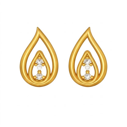 Classic Double Drop Diamond Earring