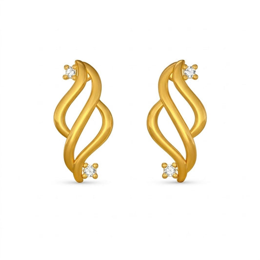Twisted Grace Diamond Earring