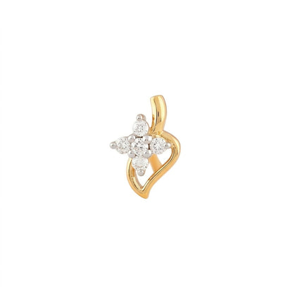 Grace Curve Diamond Nose Pin