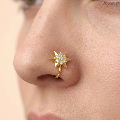 Starburst Radiance Nose Pin