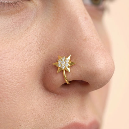Starburst Radiance Nose Pin