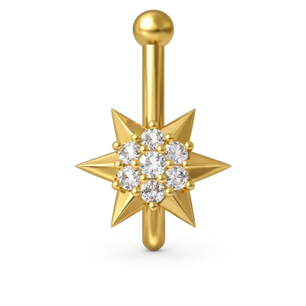 Starburst Radiance Nose Pin