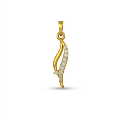 Elegant Wave Line Pendant