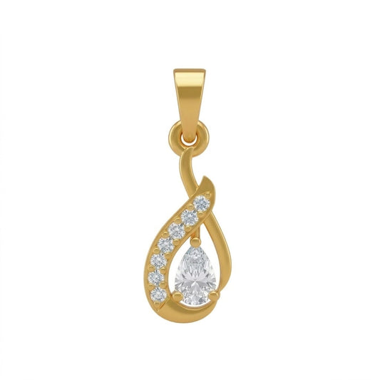 Graceful Twist Diamond Pendant